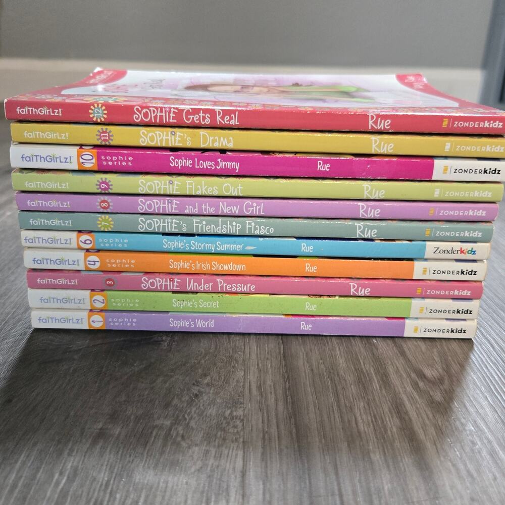 FaithGirlz Sophie Series 11 Book Lot Books 1- 12 (No 5) Nancy Rue Christian Girl